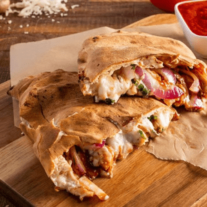 BBQ Chicken Calzone — Ameci Pizza & Pasta, Santa Clarita