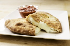 Hawaiian Calzone — Ameci Pizza & Pasta, Santa Clarita