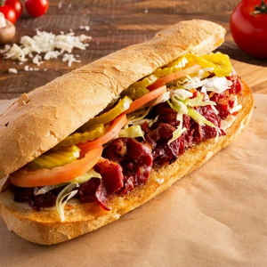 Hot Pastrami Sub — Ameci Pizza & Pasta, Santa Clarita