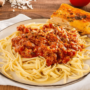 Linguini Clams Red Sauce Pasta — Ameci Pizza & Pasta, Santa Clarita