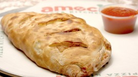 Ricotta & Mozzarella Calzone — Ameci Pizza & Pasta, Santa Clarita