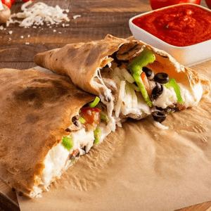 Veggie Calzone — Ameci Pizza & Pasta, Santa Clarita